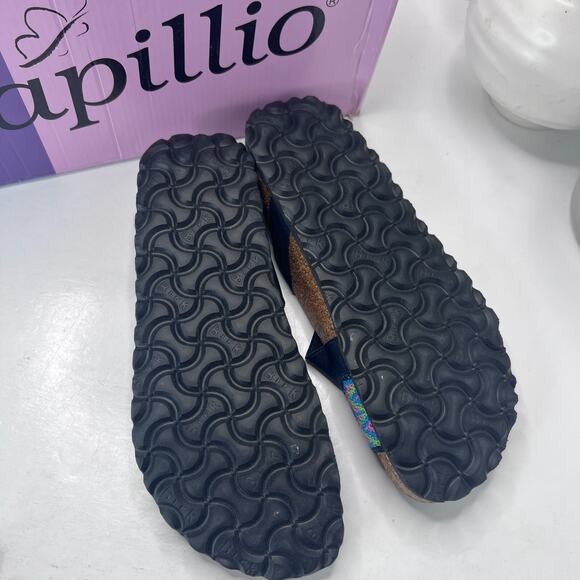 Papillio by Birkenstock Cosma Aztec Dark Blue Sandal 323363 Women 5 NWB Narrow - Picture 8 of 10